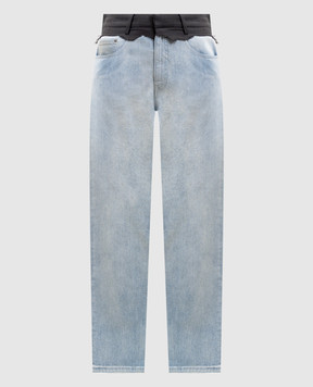 Maison Margiela MM6 Голубые джинсы с нашивкой логотипа S52LA0270M30056