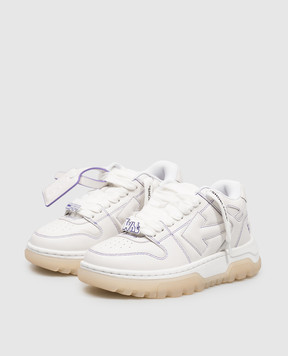 Off-White Білі шкіряні кросівки OOO Chunky OF05741101