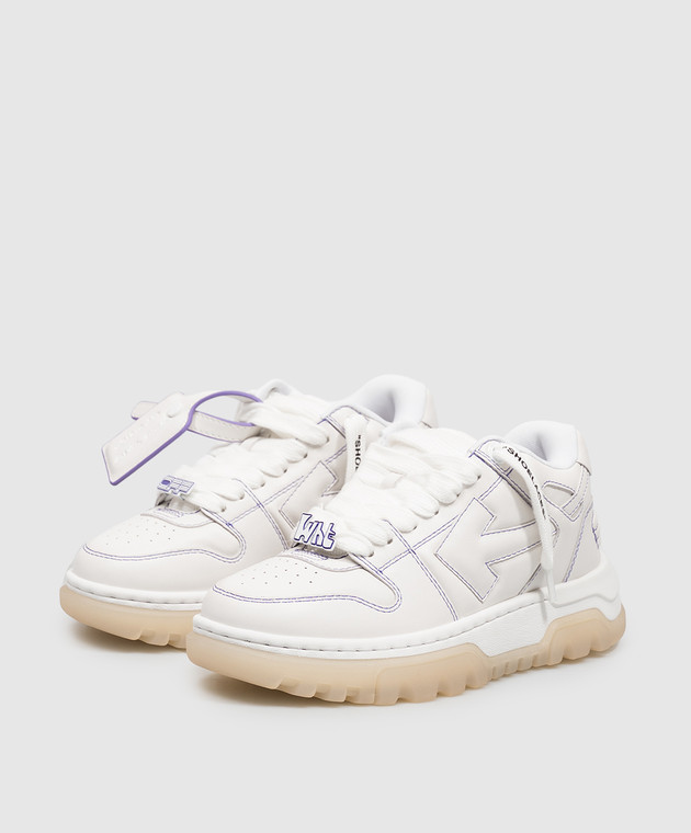 Off-White Білі шкіряні кросівки OOO Chunky OF05741101 зображення 2