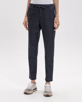 Max Mara Синие брюки VAMPATA MMLVAMPATA