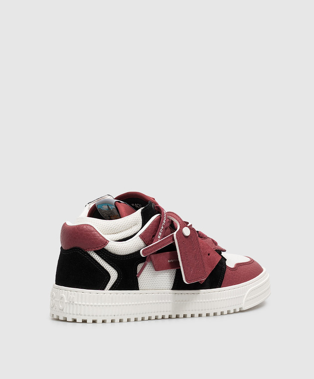 Off-White Бордові комбіновані кросівки 3.0 Floating OF05789601 зображення 3