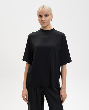 LISA YANG Чорний топ із шовком 2026303