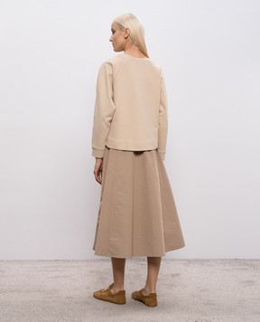 Max Mara Weekend Бежевое платье миди DESTINO WKDDESTINO