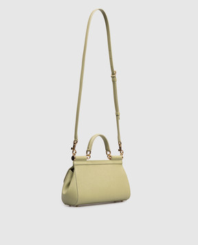 Dolce&Gabbana Зеленая кожаная сумка Sicily BB7652B1001