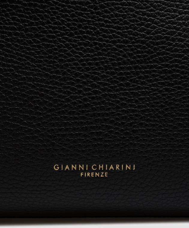 Gianni Chiarini Чорна шкіряна сумка-тоут TERRY BS12230COMMGRN зображення 4