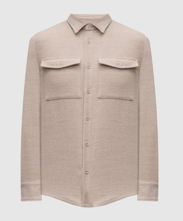 Doriani Cashmere Бежева сорочка з вовни 848T125T125