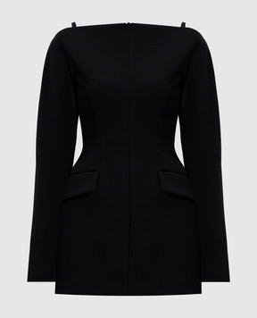 Max Mara Sportmax Черное платье мини ANGUS SPXANGUS