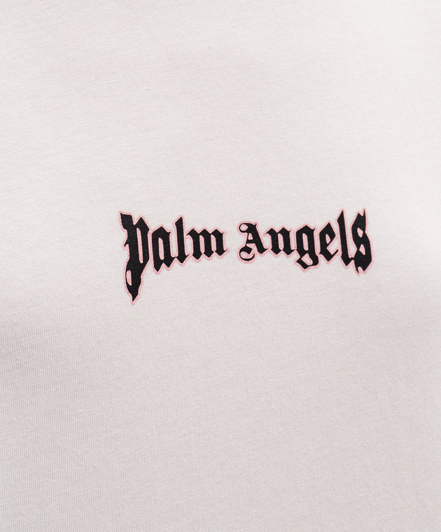 Palm Angels Белая футболка с логотипом PWAA07CS26JER006 изображение 5
