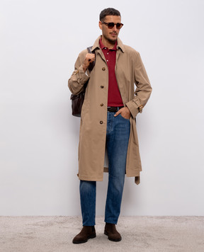 Brunello Cucinelli Синие джинсы с логотип патч M0Z37X1290