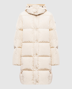 Moncler Пуховик Litte цвета айвори L20931C00012539ZD