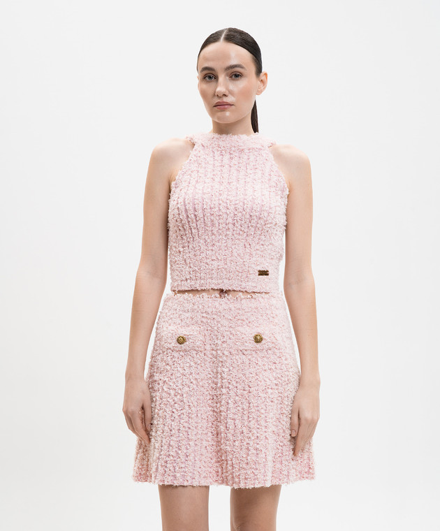 Balmain Розовый тавдовый топ GF0AB585KJ89 изображение 3