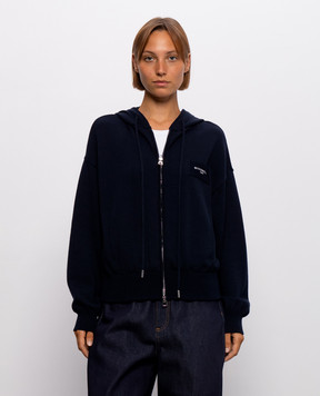 Givenchy Синий кардиган с шерстью BWZ0674ZV2