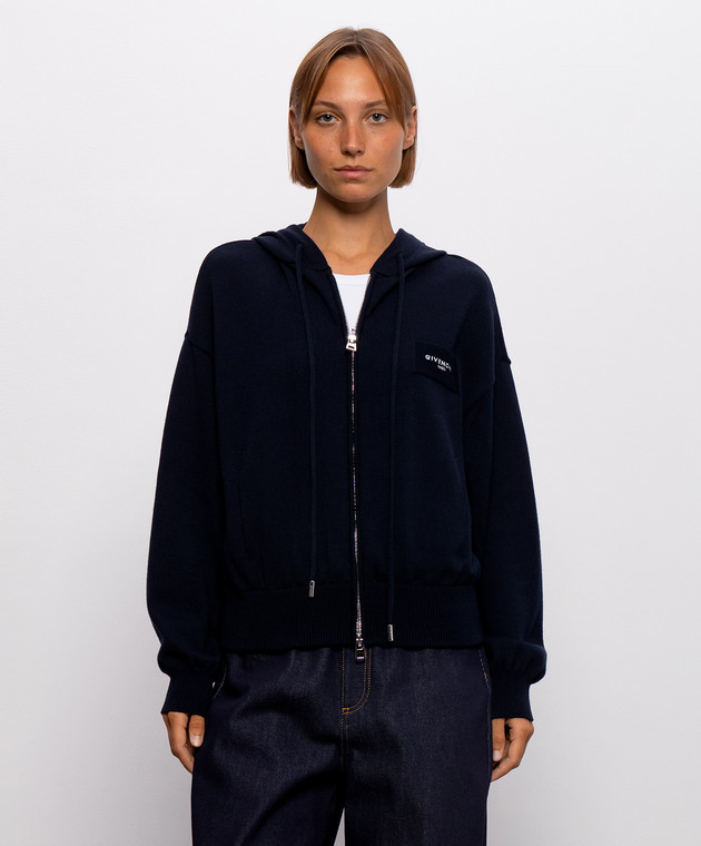Givenchy Синий кардиган с шерстью BWZ0674ZV2 изображение 3