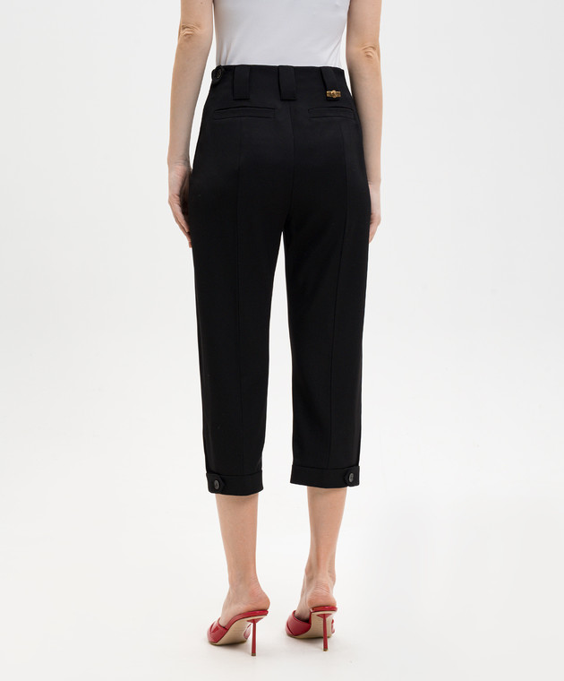 Versace Черные капри из шерсти 10234781A17793 изображение 4