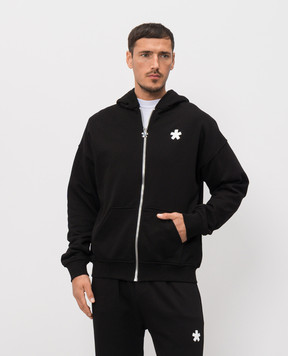 Comme des Fuckdown Черная спортивная куртка с принтом логотипа FMS6CFABM01900