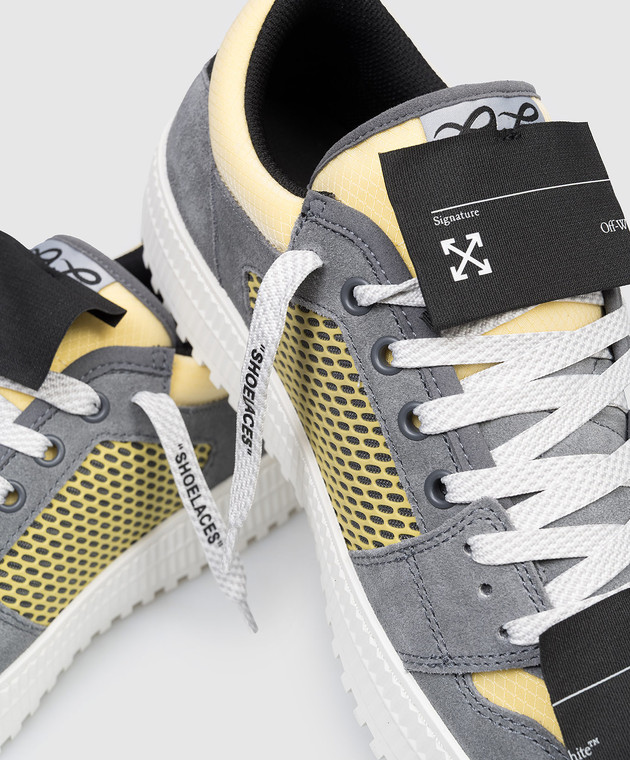 Off-White Сірі комбіновані кросівки 3.0 Off Court OMIA29KS26LEA002 зображення 5