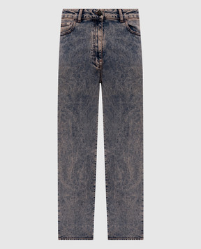 Peserico Сині джинси з ефектом потертості EM4644L1804280