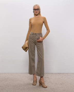 Maison Margiela MM6 Коричневе боді S62NA0085S20518