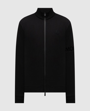 Moncler Черная спортивная куртка с логотипом K20918G0005689AZY