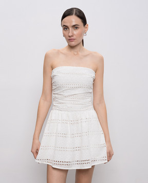 Faithfull Біла сукня міні з вишивкою FF4597RBW