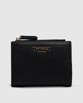 Twinset Чорне портмоне з логотипом 262TL8033