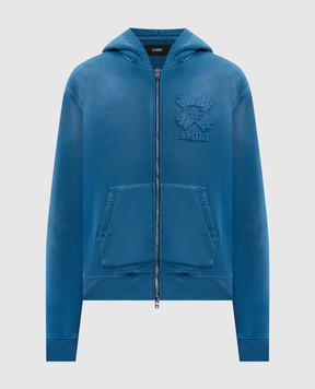 AMIRI Синя спортивна куртка з емблемою та логотипом AMTOJR1034