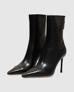 Tom Ford Чорні шкіряні ботильйони W3899LCL002P