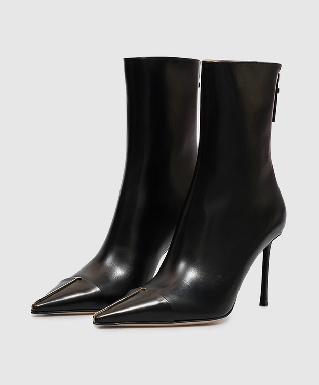 Tom Ford Чорні шкіряні ботильйони W3899LCL002P зображення 2