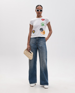 Maison Margiela MM6 Синие джинсы с эффектом потертости S52KA0567M30058