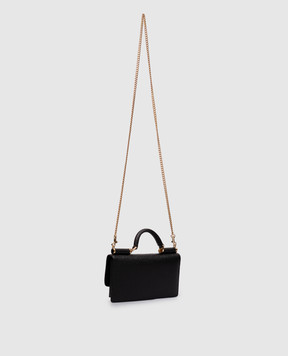 Dolce&Gabbana Чорна шкіряна сумка-міні Dauphine BI3280A1001