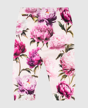 Dolce&Gabbana Дитячі рожеві джогери в квітковий принт L2JPIOG7QWQ