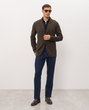 Cashmere&Whiskey Синє поло з вовни MU10151318465R