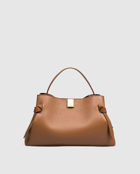 YUZEFI Коричнева шкіряна сумка Gyoza GYOZA