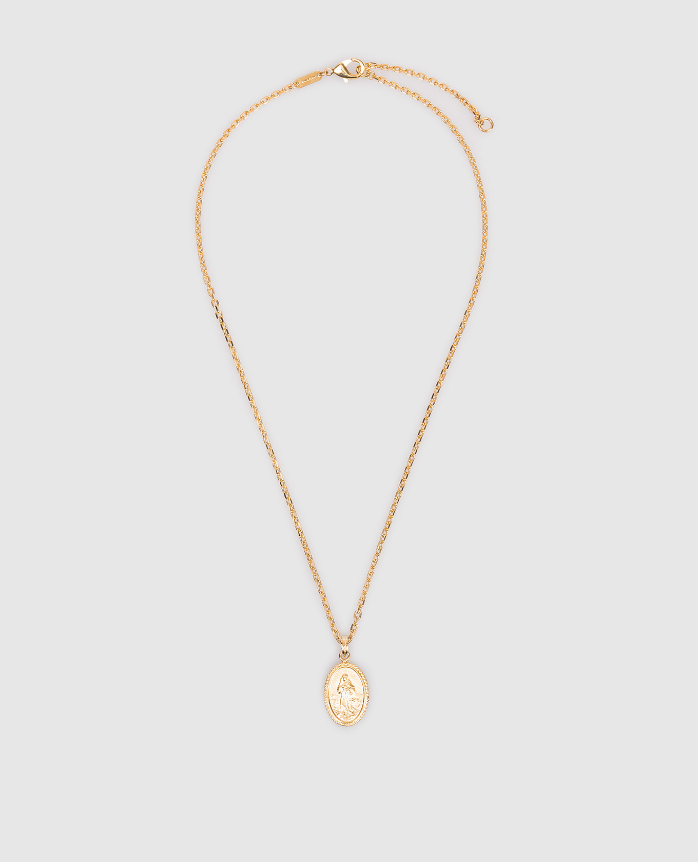 

Золотая цепочка с подвеской, Золотистый, Ожерелья