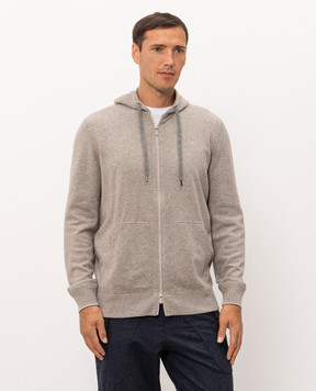 Brunello Cucinelli Бежева спортивна куртка з кашеміру M2223246G