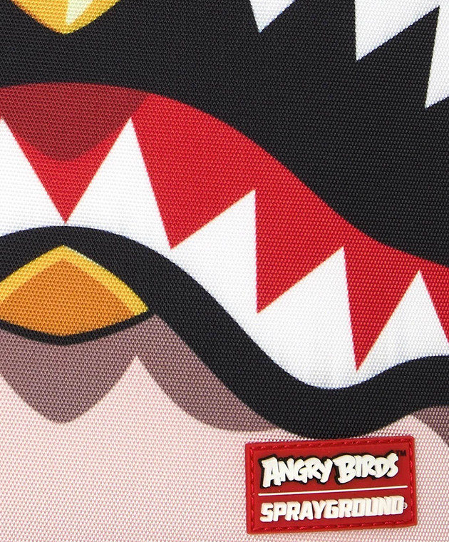 Sprayground Детский красный рюкзак Angry Birds Shark Mini DLX 910M9566NSZ изображение 4