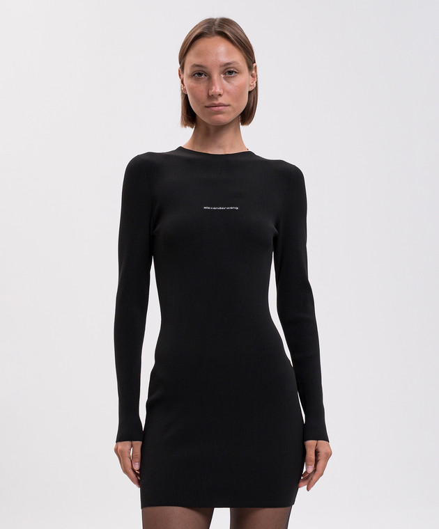 Alexander Wang Черное платье мини 1KC4266040 изображение 3