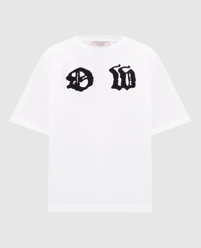 Off-White Белая футболка с принтом Palace Arrow 44MAA120Z26J001