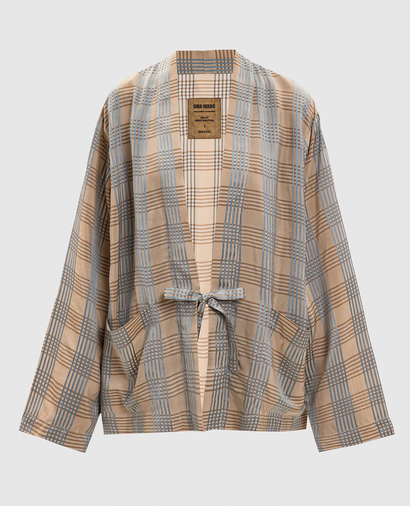 Бежевый кардиган Juno в клеточку