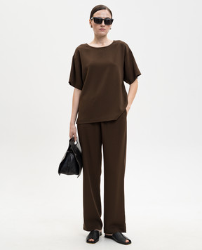 Asceno Коричневый топ Talia T035F25C323