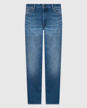 MooRER Сині джинси MILTON з ефектом потертості MILTON919VINTAGE