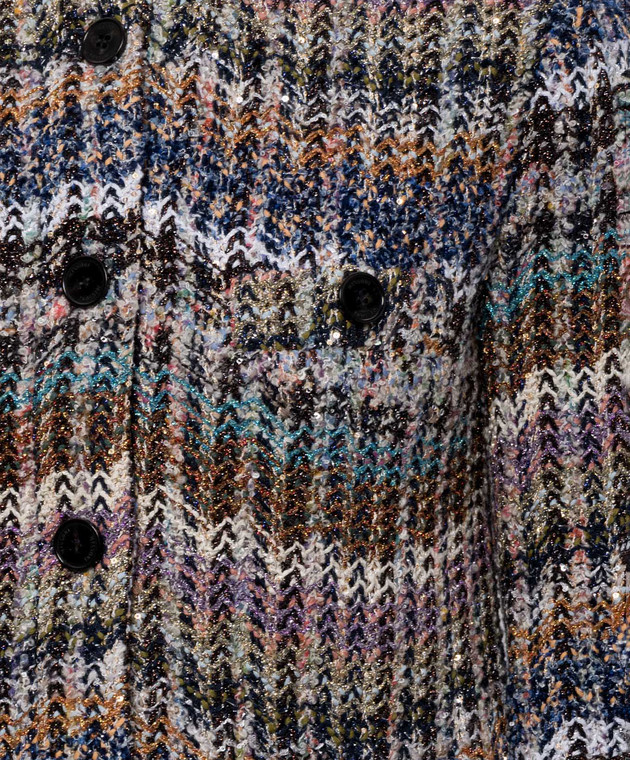 Missoni Твидовый жакет с шерстью с люрексом DS26WF01BC006C изображение 5