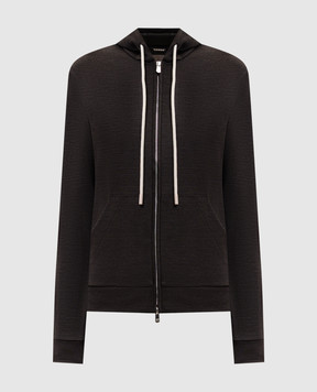 Marco Pescarolo Коричневая спортивная куртка Miked из шерсти MIKEDD53Y19