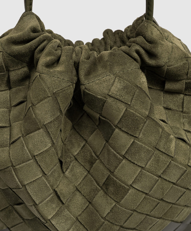 Bottega Veneta Зелена замшева сумка-кісет 796728V6TW0 зображення 4