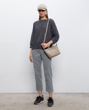 Peserico Сірі джинси з пластиною логотипа A04525L75Q04953