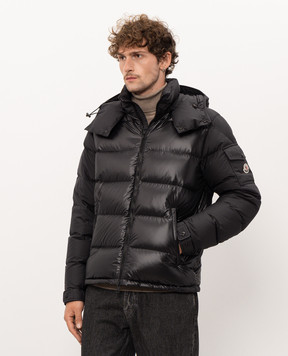 Moncler Черный пуховик Moncler Maya L20911A00138597YX