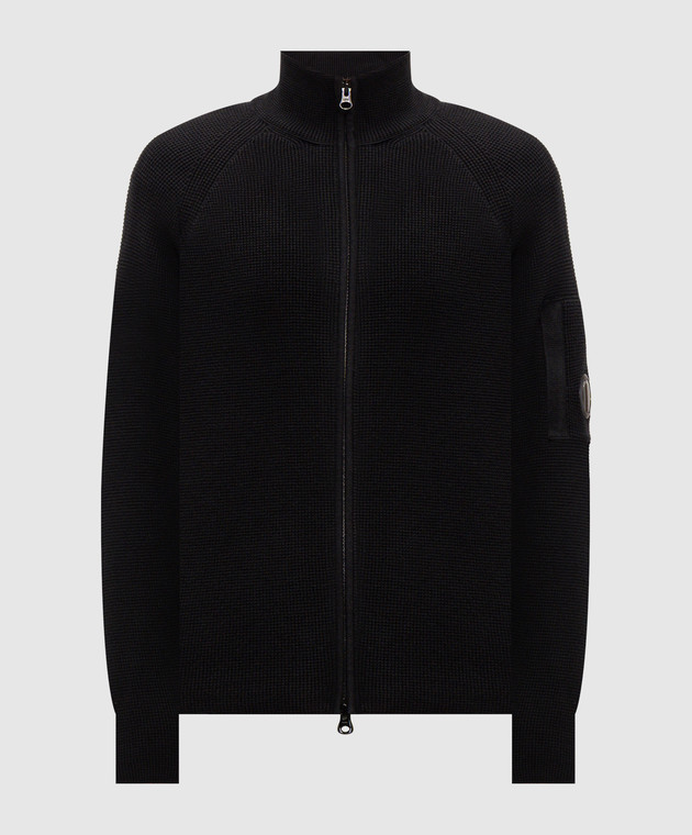C.P. Company Черный кардиган с логотип патч MKN058A110754A