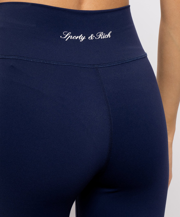 Sporty & Rich Синие леггинсы PA00285326BL106 изображение 5
