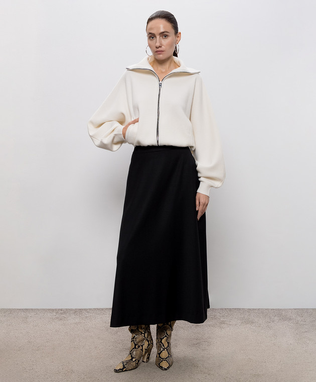Jacob Lee Кардиган цвета айвори из кашемира WWCJ0015AW26W изображение 2