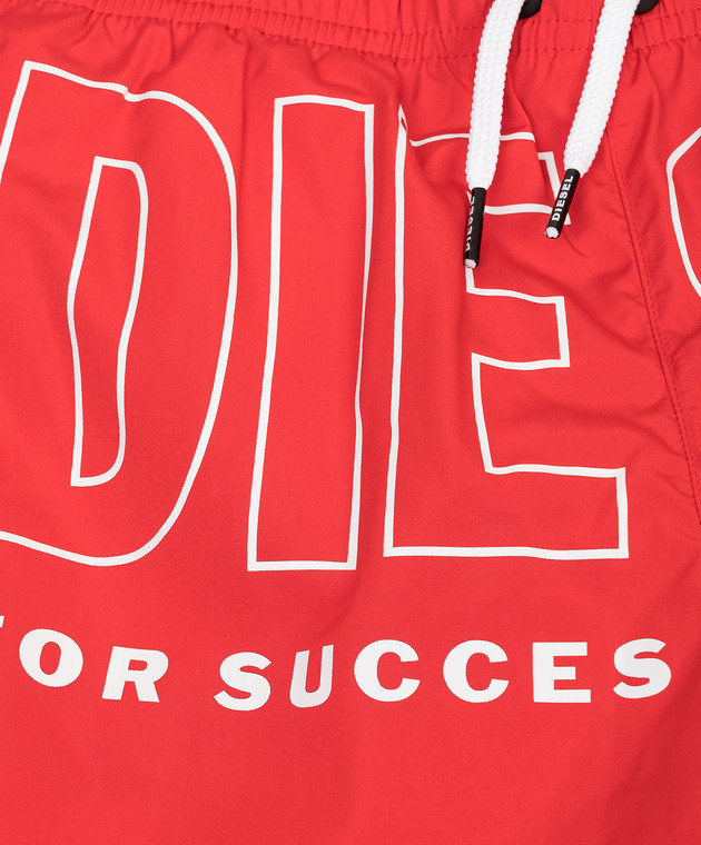 Diesel Дитячі червоні шорти для плавання Midit J02699KXBPB зображення 3